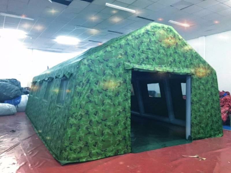 张掖迷彩军用充气帐篷